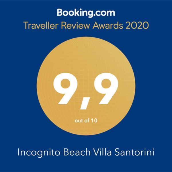 Incognito Beach Villa Santorini Kamári Екстериор снимка